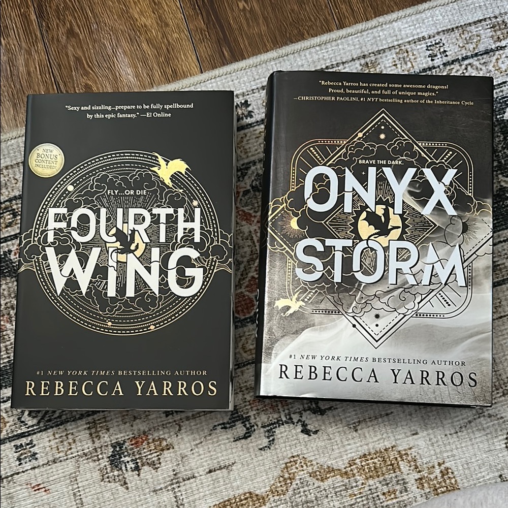 Fourth Wing and Onyx Storm Books